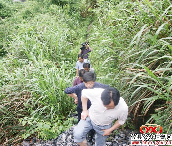 陈运发一行深入攸县东部山区察看煤矿受灾情况