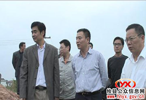 省水利厅副厅长詹晓安一行来攸县调研中小河流治理