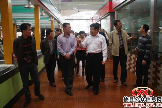 副市长李异建一行视察指导攸县城乡环境卫生工作