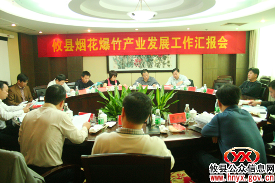 省安监局李大剑一行到攸县调研烟花爆竹产业发展工作