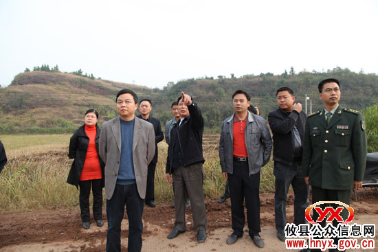 胡湘之在石羊塘调研时要求，发展要强化“三个意识”
