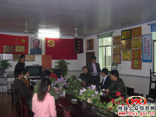 【村级联合办公】彭新立一行到槚山乡督查专项工作