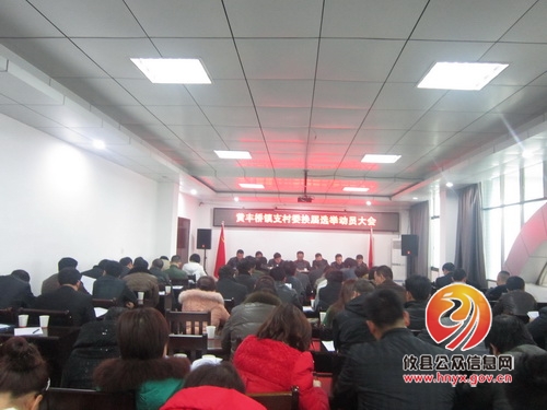 黄丰桥镇召开支村委换届选举动员大会