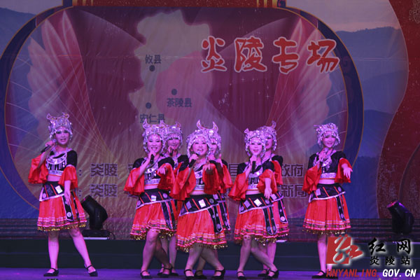 “罗霄放歌”四县联演文艺晚会在炎陵县上演