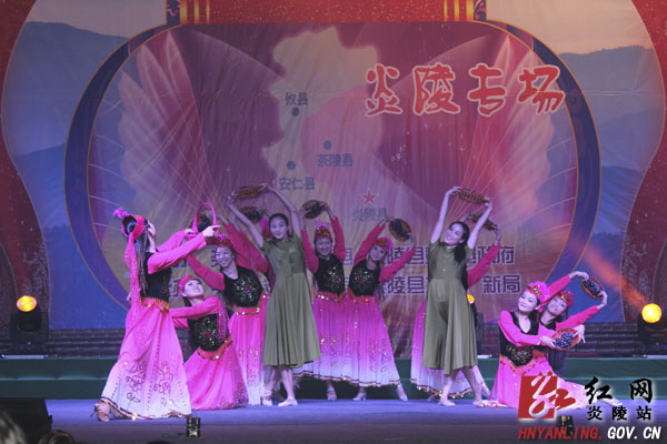 “罗霄放歌”四县联演文艺晚会在炎陵县上演