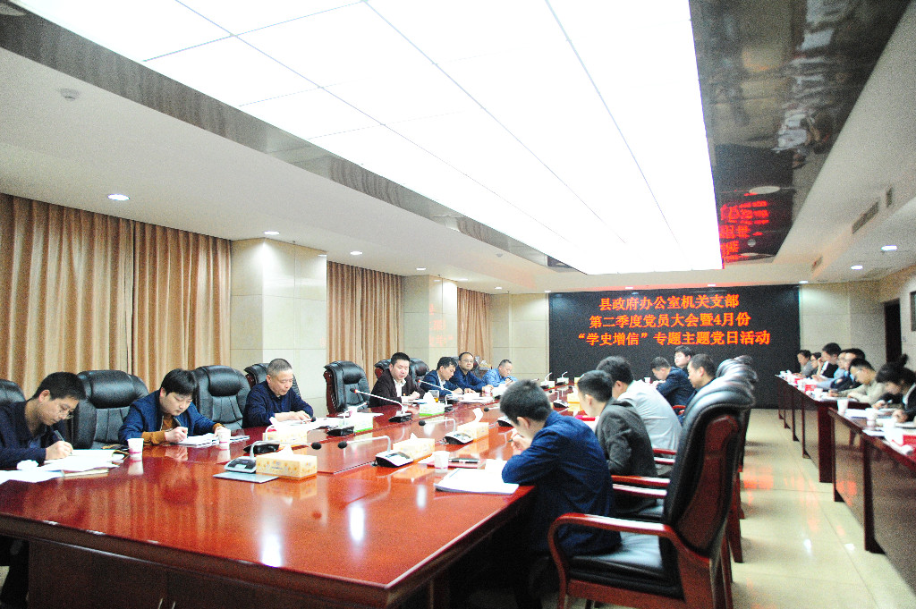 县政府办开展“学史增信”专题学习