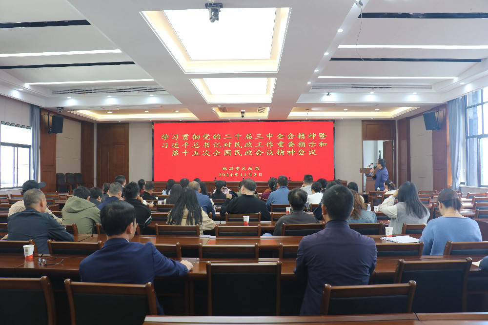 市民政局召开学习贯彻党的二十届三中全会精神暨习近平总书记对民政工作重要指示和第十五次全国民政会议精神会议