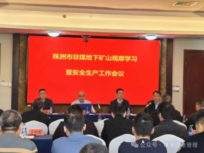 株洲市应急管理局举办非煤地下矿山现场观摩学习及安全生产工作会议