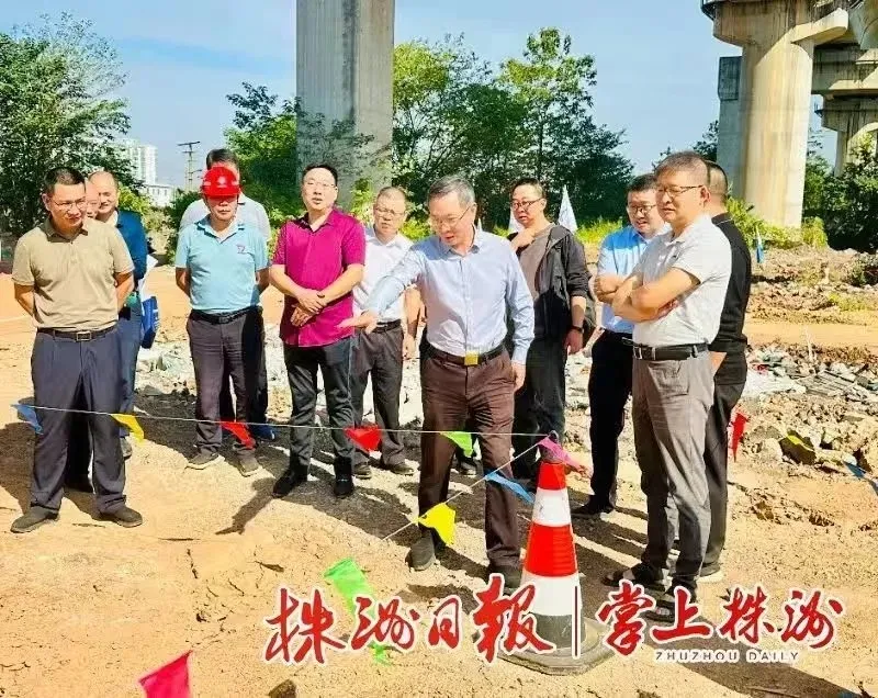 市委副书记、市长陈恢清调研铁东路北一期和新塘西路项目