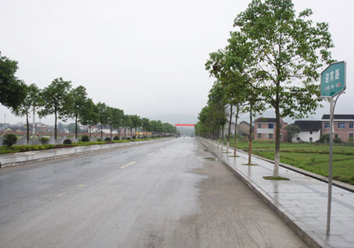 鹿原镇迎宾路提质改造工程全面竣工