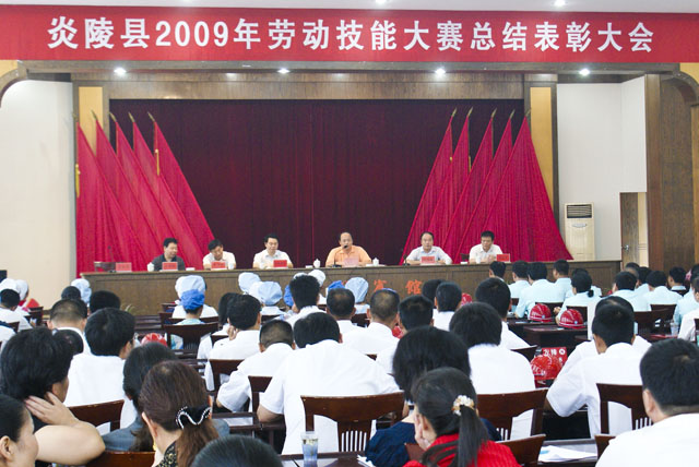 炎陵县举行2009年劳动技能大赛总结表彰大会