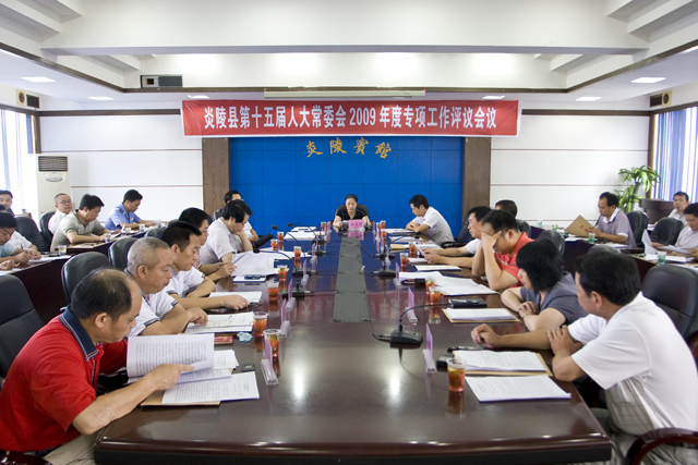 县人大召开2009年度专项工作评议大会