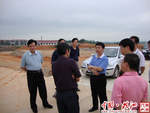 省财政厅副厅长郭秀宏在攸县视察工作