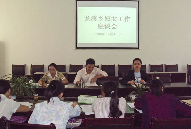 龙溪乡召开2009年度妇女工作座谈会