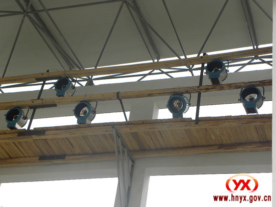 体育场配套设施正在完善