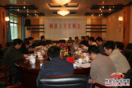 省委巡回检查组组长王孝忠一行来我县检查工作