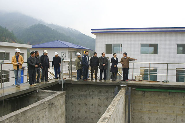 新建污水处理厂今日通水试运行
