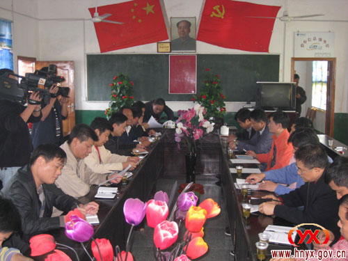 市人大常委会副主任王建敏一行深入网岭北坪村现场办公