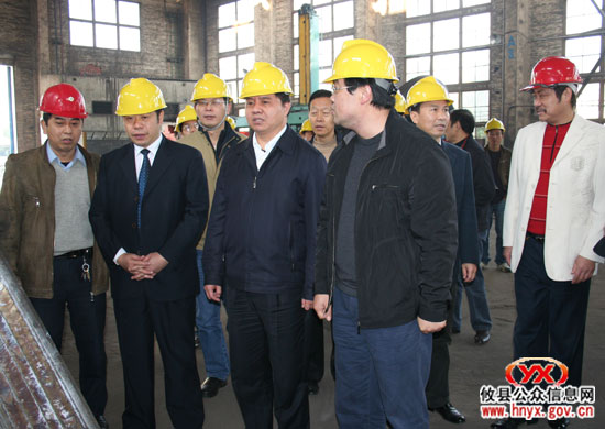 副省长陈肇雄一行来我县考察工业经济发展和全民创业工作情况