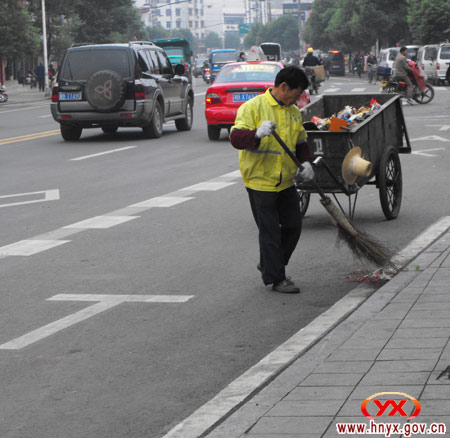 县城卫生保洁市场化运作见成效