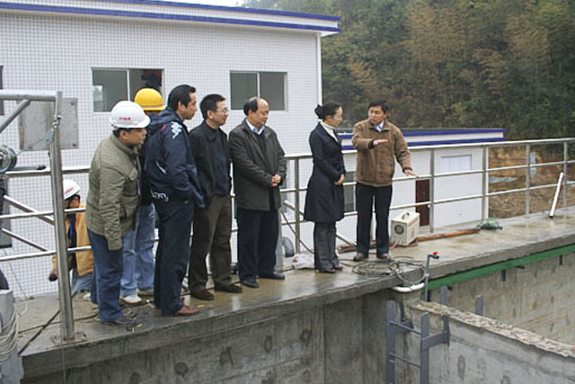 新建污水处理厂今日通水试运行