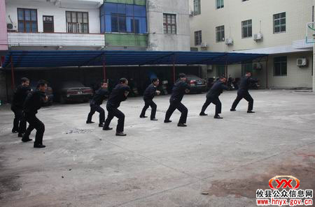 攸县法院法警冬季练兵忙