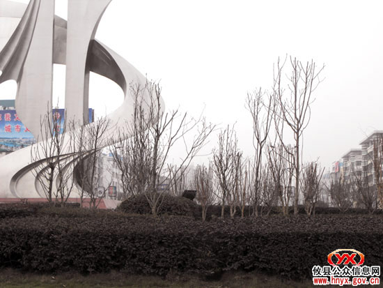 新建21个花坛　扮靓县城攸州大道