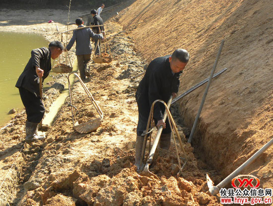 乡镇见闻：丫江桥杉岭下村齐心协力修山塘