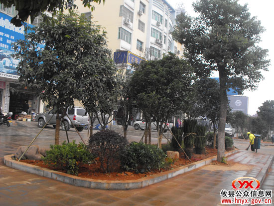 新建21个花坛　扮靓县城攸州大道