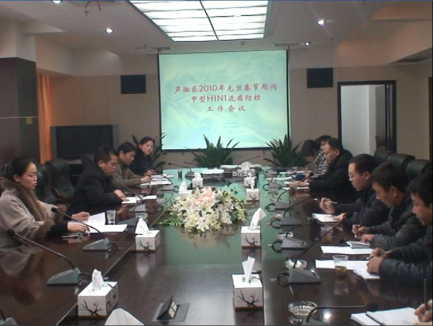 芦淞区召开2010年元旦、春节期间甲型H1N1流感防控工作会议