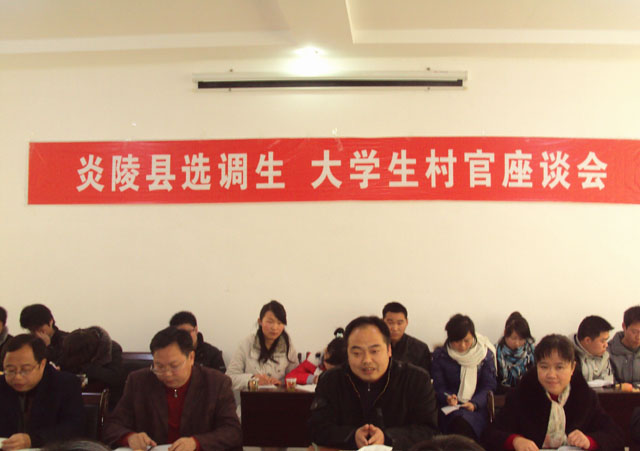 炎陵县选调生、大学生村官座谈会在龙溪乡举行