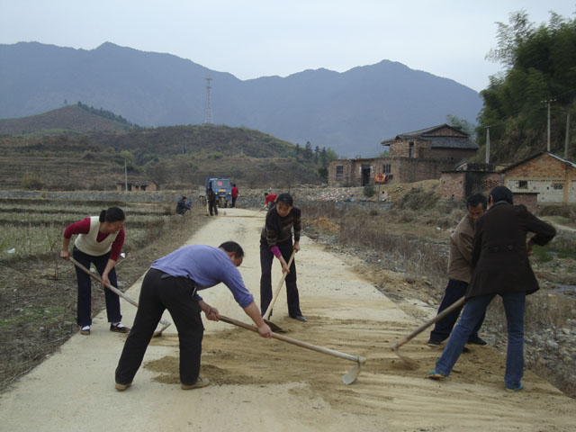 东风乡：东星村开展道路清障活动