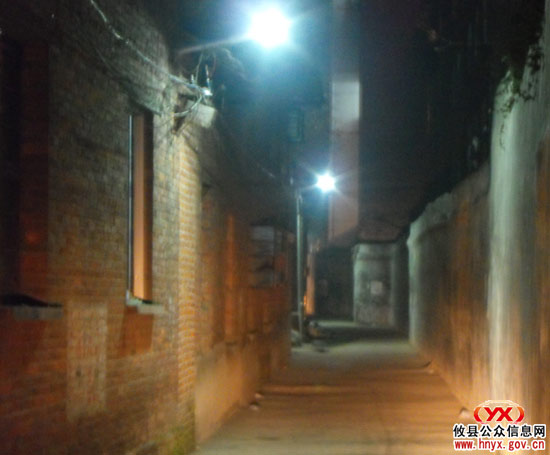 三创四化：县城雪花社区小街小巷都有路灯