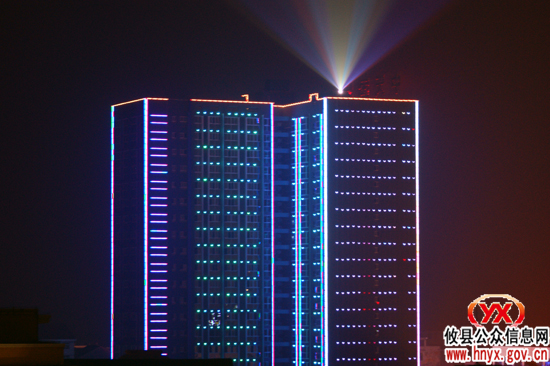 喜迎虎年：亮化，梅城夜景流光溢彩