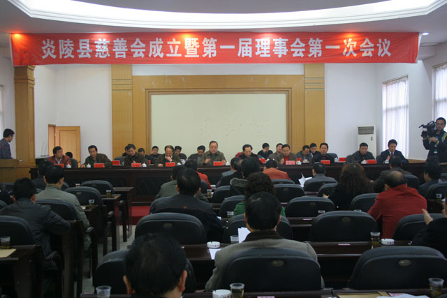 我县慈善会成立 现场募捐29万元