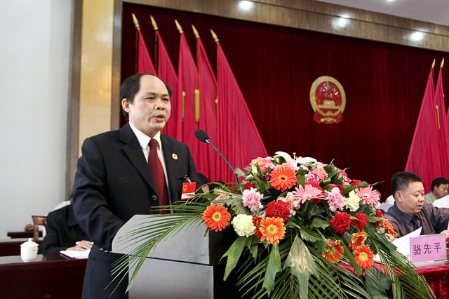 炎陵县第十五届人大第四次会议开幕