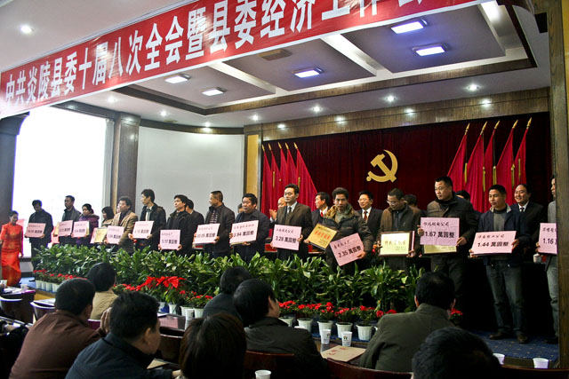 中共炎陵县委十届八次全会暨经济工作会议召开