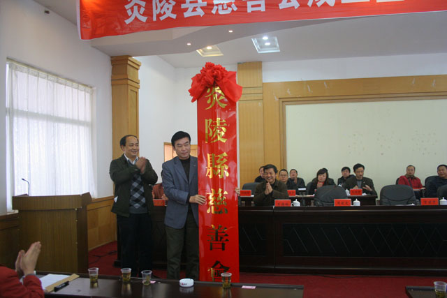我县慈善会成立 现场募捐29万元