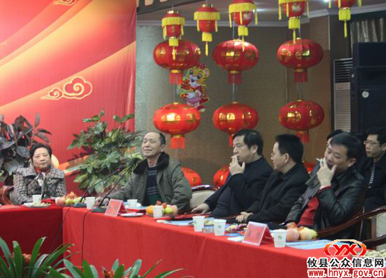攸县举行在外工作回乡过年知名人士代表新春团拜会