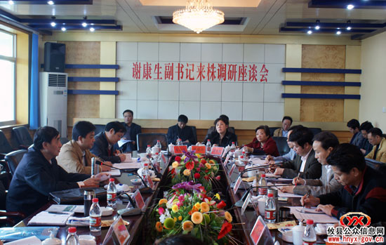 省人大常委会党组副书记谢康生一行来攸县开展调研