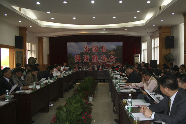 广东佛山近百民营企业家云集炎陵考察投资