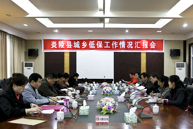 杨宋虎一行来炎就城乡低保工作进行调研