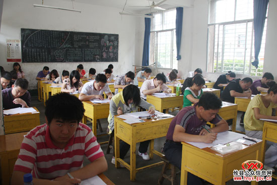 攸县1268名考生今日参加事业单位公开招聘笔试