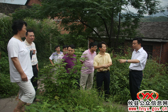 胡湘之一行到酒埠江镇督查指导“三大战役”工作
