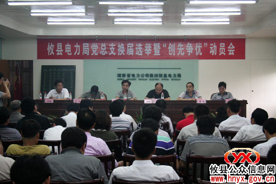 攸县电力局党总支换届选举会议召开