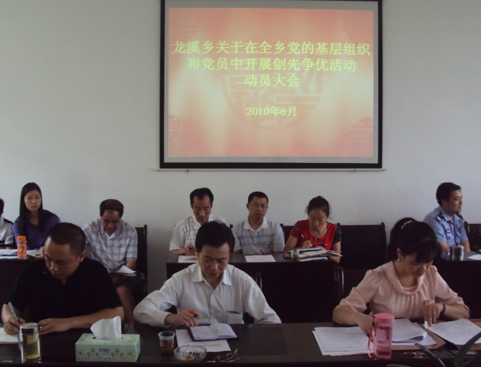 龙溪乡召开创先争优活动动员大会