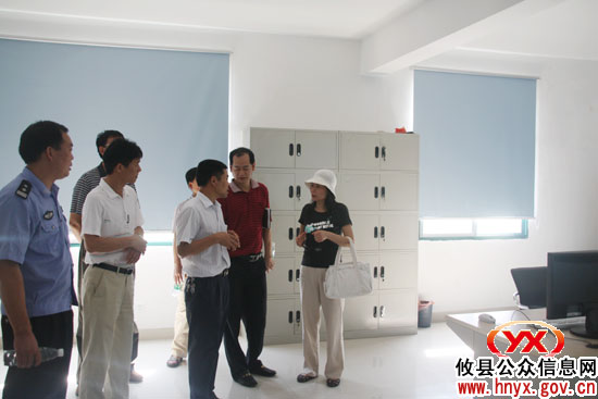 省督查验收组来攸县督查验收污水处理厂