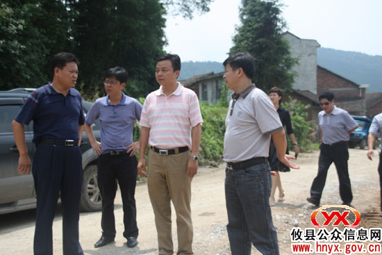 胡湘之一行到黄丰桥、柏市、湖南坳等乡镇督查工作