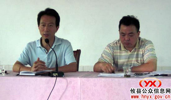 攸县酒埠江镇进行今年上半年工作总结