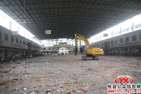 攸州农贸大市场正在“改造升级”中